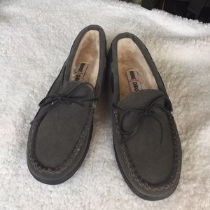 Minnie Tonka sheepskin hard sole Moccasin gay New